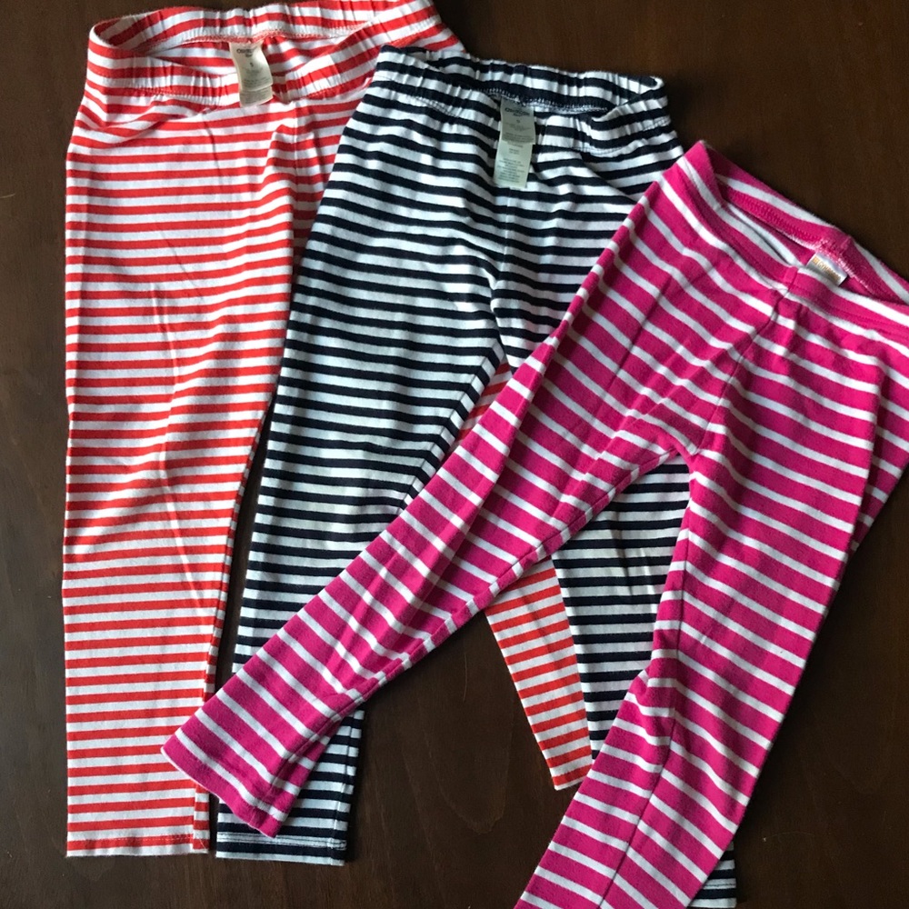 3 pairs of girls leggings